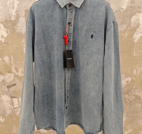 (GTR 공장) YSL. 로고 자수 데님 자켓