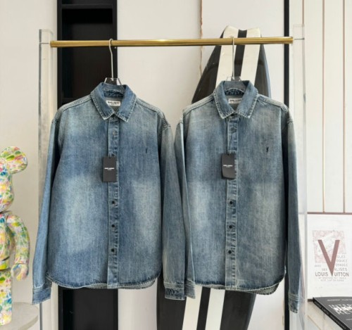 (V 공장) YSL. 클래식 워싱 데님 자켓