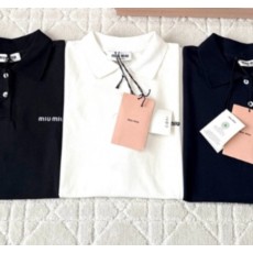 (AR 공장) 미우미우 클래식 폴로 반팔(3color)