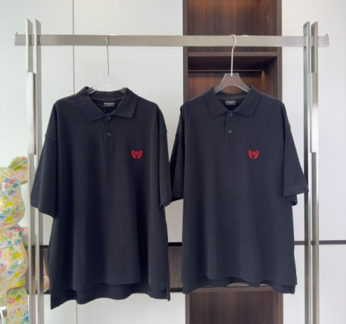 (V 공장) 발렌시아가 밀 귀 자수 폴로 반팔(2color)
