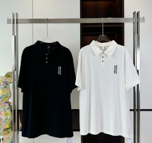 (V 공장) 크롬하츠 산스크리트 자수 폴로 반팔(2color)