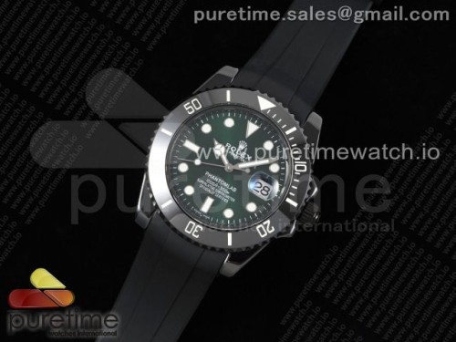 5G공장 롤렉스 서브마리너 40MM 블랙세라믹 그린다이얼 블랙러버 _ Submariner 40mm Black Ceramic 5GF Best Edition Green Dial on Black Rubber Strap SA3135