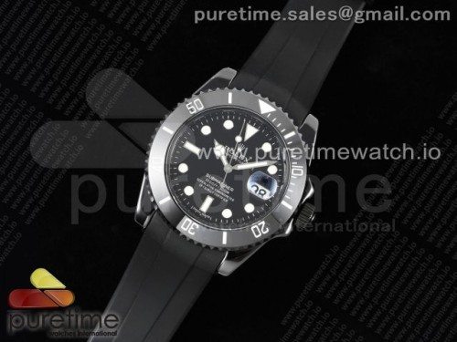 5G공장 롤렉스 서브마리너 40MM 블랙세라믹 블랙다이얼 블랙러버 _ Submariner 40mm Black Ceramic 5GF Best Edition Black Dial on Black Rubber Strap SA3135
