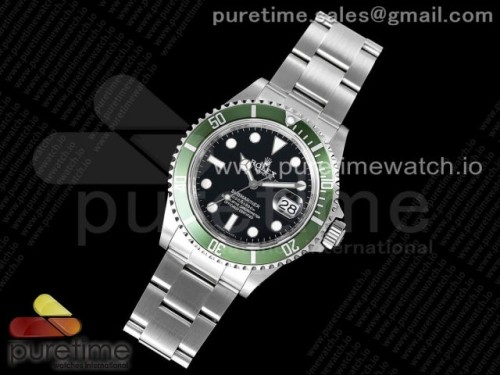 AR공장 롤렉스 서브마리너 구형 구섭마 그린 브슬 904L 3135 인그레이빙 _ Submariner 16610 LV Kermit Green 904L Steel ARF1_1 Best Edition on SS Bracelet SH3135