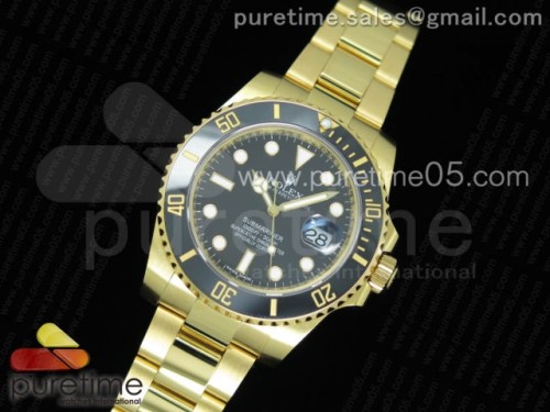 VR공장 롤렉스 서브마리너 18K 포금 검판 Submariner 116613 LN VRF 1_1 Best Edition YG Wrapped Black Dial on YG Wrapped Bracelet A2836 MAX Version