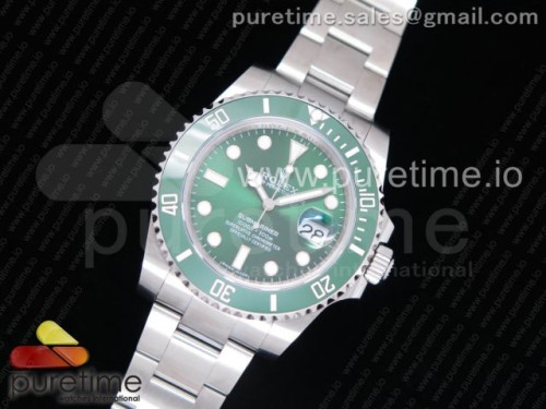 VR공장 롤렉스 서브마리너 그린 904L 3135 Submariner 116610 LV Green Ceramic VRF 904L 1_1 Best Edition on SS Bracelet VR3135