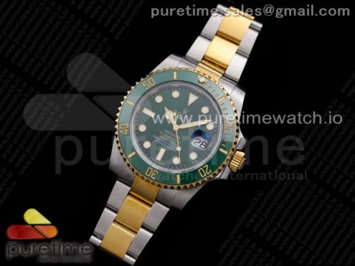 VR공장 롤렉스 서브마리너 그린 콤비 브슬 포금 _ Submariner 116613 LV VRF Best Edition YG Wrapped Bezel Green Dial on SSYG Bracelet A2836 MAX Version