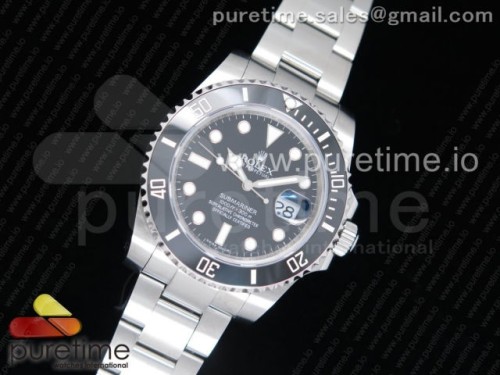 VR공장 롤렉스 서브마리너 블랙 904L 3135 Submariner 116610 LN Black Ceramic VRF 904L 1_1 Best Edition on SS Bracelet VR3135