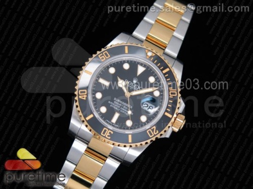 VR공장 롤렉스 서브마리너 콤비 흑판 Submariner 116613 LN VRF 1_1 Best Edition YG Wrapped Bezel Black Dial on SS_YG Bracelet A2836 MAX Version