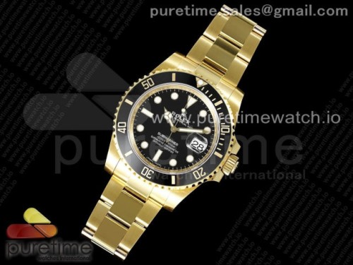 VS공장 롤렉스 서브마리너 116618 40MM 금통 블랙데이트 옐로우골드 _ Submariner 116618 LN Black Ceramic YG Plated 904L Steel VSF 11 Best Edition VS3135