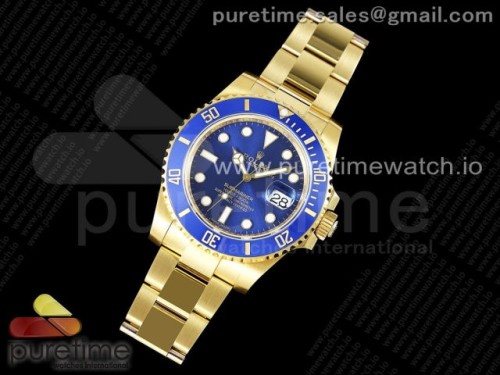 VS공장 롤렉스 서브마리너 116618 40MM 금통 블루 옐로우골드 _ Submariner 116618 LB Blue Ceramic YG Plated 904L Steel VSF 11 Best Edition VS3135