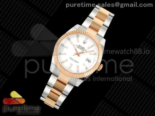 AR공장 텅스텐버전 DateJust 41 126331 SSRG ARF 11 Best Edition 904L Steel White Stick Dial on SSRG Oyster Bracelet SH3235 (Weighted)