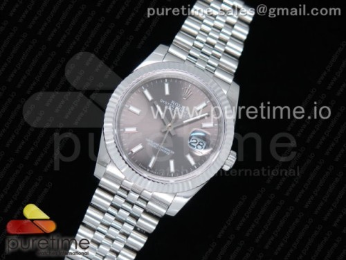 GM공장 롤렉스 데이저스트 36MM 그레이바인덱스 스틸 _ DateJust 36 SS 126234 GMF Best Edition 904L Steel Gray Dial Stick Markers on Jubilee Bracelet A2824