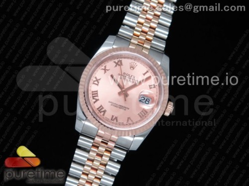 GM공장 롤렉스 데이저스트 36MM 로즈골드콤비 로즈골드 로만인덱스 포금 _ DateJust 36 SSRG Wrapped 116231 GMF RG Dial Roman Markers on SSRG Wrapped Jubilee Bracelet SA3135