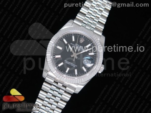 GM공장 롤렉스 데이저스트 36MM 블랙바인덱스 스틸 _ DateJust 36 SS 126234 GMF Best Edition 904L Steel Black Dial Stick Markers on Jubilee Bracelet A2824