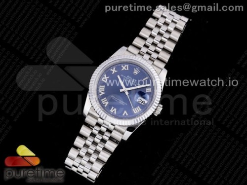 GM공장 롤렉스 데이저스트 36MM 블루 로만인덱스 다이얼 브슬 3235 904L _ DateJust 36 SS 126234 GMF Best Edition 904L Steel Blue Dial Roman Markers on Jubilee Bracelet SA3235