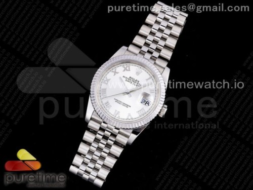 GM공장 롤렉스 데이저스트 36MM 실버 로만인덱스 다이얼 브슬 3235 904L _ DateJust 36 SS 126234 GMF Best Edition 904L Steel Silver Dial Roman Markers on Jubilee Bracelet SA3235