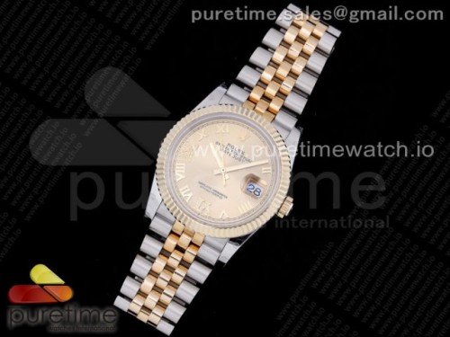 GM공장 롤렉스 데이저스트 36MM 옐로우골드 콤비 포금 904L 옐로우골드 로만 브슬 3235 _ DateJust 36 SSYG 126233 GMF Gold Wrapped 904L Steel Gold Dial Diamond Roman Markers on Jubilee Bracelet SA3235