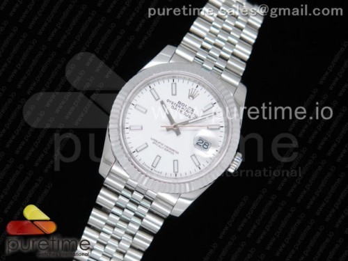 GM공장 롤렉스 데이저스트 36MM 화이트바인덱스 스틸 _ DateJust 36 SS 126234 GMF Best Edition 904L Steel White Dial Stick Markers on Jubilee Bracelet A2824