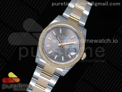 GM공장 롤렉스 데이저스트 36미리 옐로우골드 포금 그레이바인덱스 다이얼 브슬 _ DateJust 36 SSYG Wrapped 116233 GMF Gray Dial Stick Markers on SSYG Wrapped Oyster Bracelet A2836