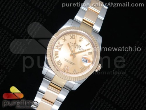 GM공장 롤렉스 데이저스트 36미리 옐로우골드 포금 옐로우골드다이아 로만인덱스 다이얼 브슬 _ DateJust 36 SSYG Wrapped 116233 GMF YG Dial Diamonds Roman Markers on SSYG Wrapped Oyster Bracelet A2836
