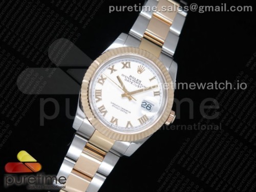GM공장 롤렉스 데이저스트 36미리 옐로우골드 포금 화이트 로만인덱스 다이얼 브슬 _ DateJust 36 SSYG Wrapped 116233 GMF White Dial Roman Markers on SSYG Wrapped Oyster Bracelet A2836