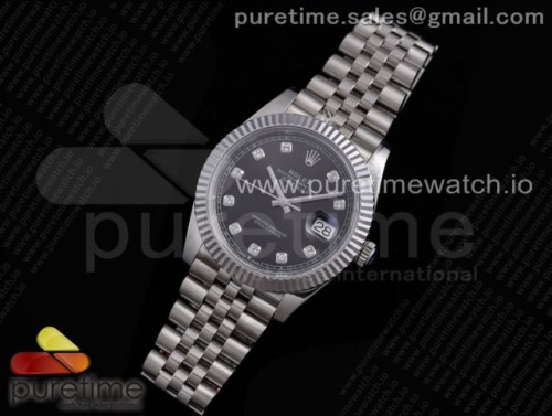 VR공장 롤렉스 데이저스트 41MM 그레이 텐포인트 플루티드 쥬빌레 브슬 904L 3235 _ DateJust 41 126334 VRF 11 Best Edition 904L Steel Gray Dial Diamonds Markers on SS Jubilee Bracelet A3235