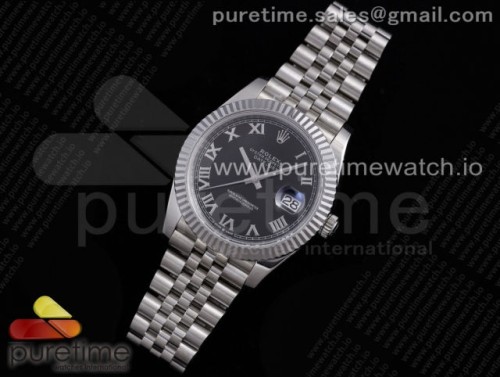 VR공장 롤렉스 데이저스트 41MM 블랙 로만인덱스 플루티드 쥬빌레 브슬 904L 3235 _ DateJust 41 126334 VRF 11 Best Edition 904L Steel Black Dial Roman Markers on SS Jubilee Bracelet A3235