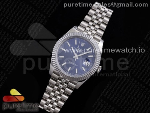 VR공장 롤렉스 데이저스트 41MM 블루 바인덱스 플루티드 쥬빌레 브슬 904L 3235 _ DateJust 41 126334 VRF 11 Best Edition 904L Steel Blue Dial Stick Markers on SS Jubilee Bracelet A3235
