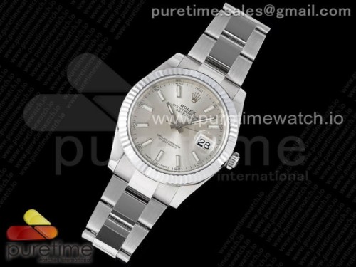 VS공장 롤렉스 데이저스트 41MM 실버바인덱스 오이스터 3235 _ DateJust 41 126334 904L SS VSF 11 Best Edition Silver Dial on Oyster Bracelet VS3235
