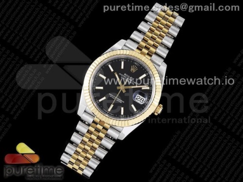 VS공장 롤렉스 데이저스트 41MM 옐로우 골드 콤비 블랙 바인덱스 쥬빌레 VS3235 _DateJust 41 126333 904L SSYG VSF 11 Best Edition Black Dial on Jubilee Bracelet VS3235