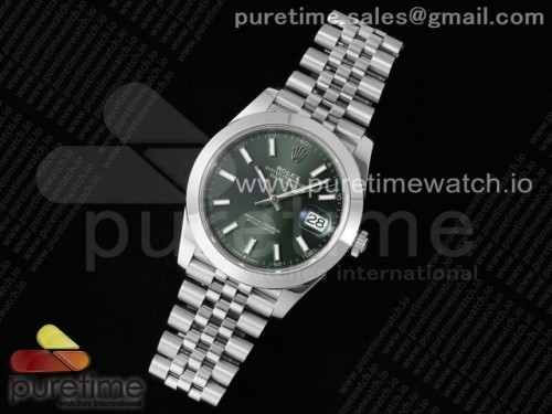 VS공장 롤렉스 데이저스트 41미리 그린다이얼 돔베젤 쥬빌레 DateJust 41 126330 904L SS VSF 11 Best Edition Green Dial on Jubilee Bracelet VS3235