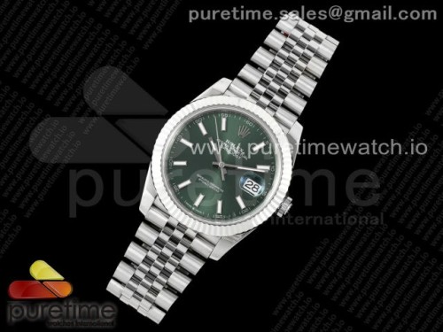 VS공장 롤렉스 데이저스트 민트그린 플루티드 쥬빌레 41미리 DateJust 41 126334 904L SS VSF 11 Best Edition Green Dial on Jubilee Bracelet VS3235