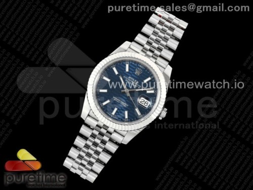VS공장 롤렉스 데이저스트 블루텍스쳐 41미리 플루티드 쥬빌레 DateJust 41 126334 904L SS VSF 11 Best Edition Blue Textured Dial on Jubilee Bracelet VS3235
