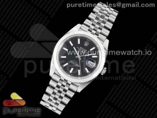 WF공장 롤렉스 데이저스트 41MM 블랙바인덱스 쥬빌레 플루티드 VR3235 _ DateJust 41 126334 WF 11 Best Edition 904L Steel Black Stick Dial on Jubilee Bracelet VR3235