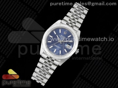 WF공장 롤렉스 데이저스트 41MM 블루바인덱스 쥬빌레 플루티드 VR3235 _ DateJust 41 126334 WF 11 Best Edition 904L Steel Blue Stick Dial on Jubilee Bracelet VR3235