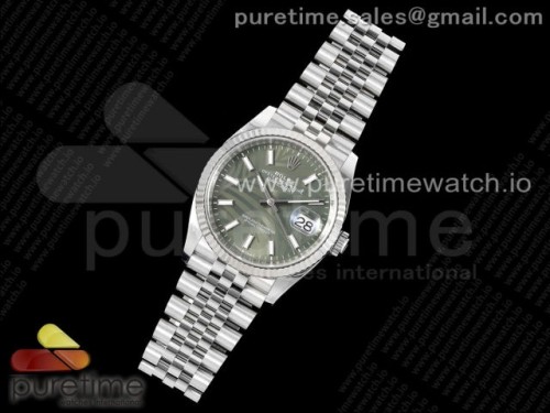 클린공장 데이저스트36mm 126234 그린팜다이얼 플루티드 쥬빌레 DateJust 36 126234 Clean 11 Best Edition 904L Steel Green Leaf Dial on Jubilee Bracelet VR3235