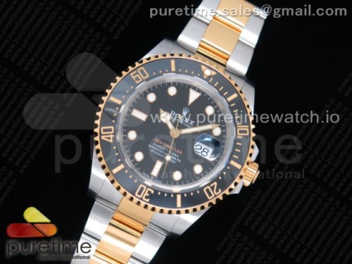 VR공장 롤렉스 씨드웰러 옐로우골드 포금 _ Sea-Dweller Two Tone SSYG 126603 VRF Best Edition Black Dial on SSYG Bracelet A2836