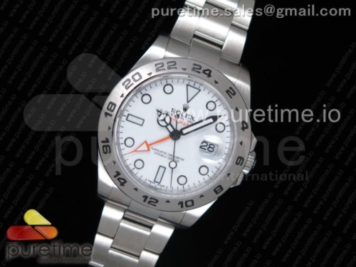 JF공장 롤렉스 익스플로러 2 42MM V3 Explorer II 42mm 216570 JF 1_1 Best Edition White Dial on SS Bracelet A2836 V3
