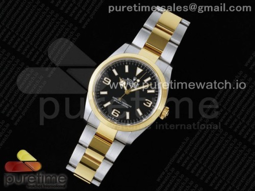 VS공장 롤렉스 익스플로러 신형 콤비 36미리 3230최신무브 Explorer 124273 36mm 904L Steel VSF 11 Best Edition Black Dial on SSYG Bracelet VS3230