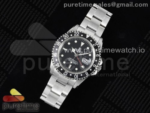 JD공장 롤렉스 GMT마스터2 블랙베젤 VR3186브슬 _ GMT-Master II 16710 Black Bezel JDF 11 Best Edition Black Dial on SS Bracelet SA3186