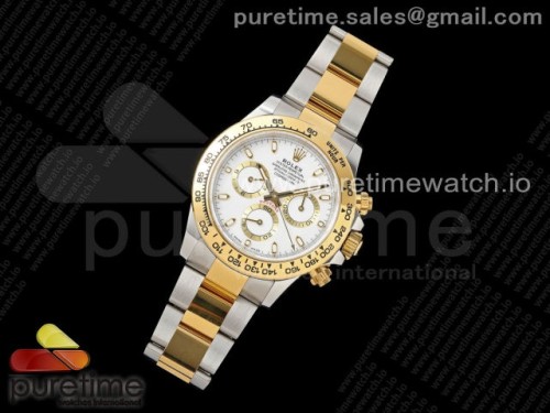 BT공장 로렉스 데이토나 콤비 화이트다이얼 Daytona 116523 BTF 1_1 Best Edition 904L SS Case and Bracelet White Dial SA4130