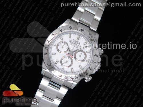GM공장 롤렉스 데이토나 화이트 Daytona 116520 GMF Best Edition White Dial on SS Bracelet A4130
