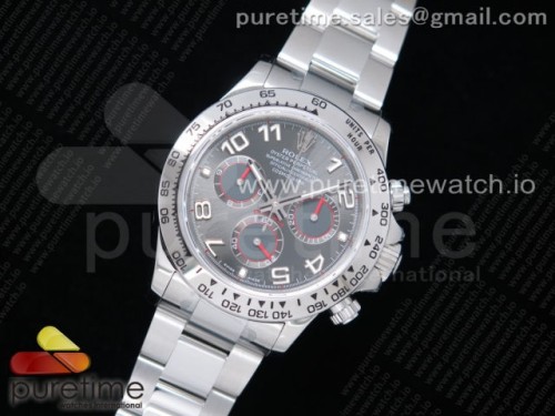 JH공장 롤렉스 데이토나 그레이 넘버 다이얼 _ Daytona SS JHF Best Edition Gray Dial on SS Bracelet A4130