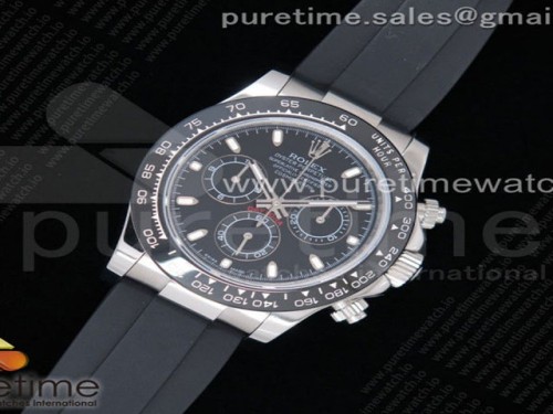 JH공장 롤렉스 데이토나 블랙다이얼 러버 _ Daytona 116519 SS JHF Best Edition Black Dial on Black Rubber Strap A4130