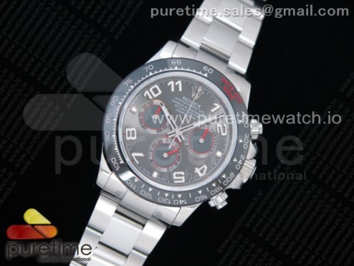 JH공장 롤렉스 데이토나 세라믹베젤 그레이 넘버 다이얼 _ Daytona SS JHF Best Edition Gray Dial Ceramic Bezel on SS Bracelet A4130