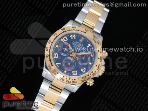 JH공장 롤렉스 데이토나 옐로우골드 콤비 블루다이얼 _ Daytona 116503 SSYG JHF Best Edition Blue Dial on SSYG Bracelet A4130