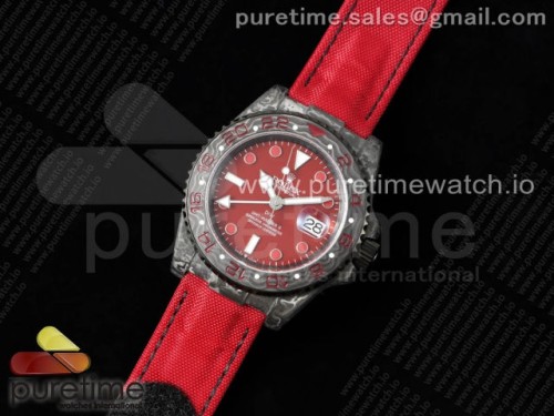 OM공장 롤렉스 GMT DIW 카본 레드베젤 레드나일론 _ GMT DIW Carbon OMF Best Edition Red Dial on Red Nylon Strap SA3186 CHS
