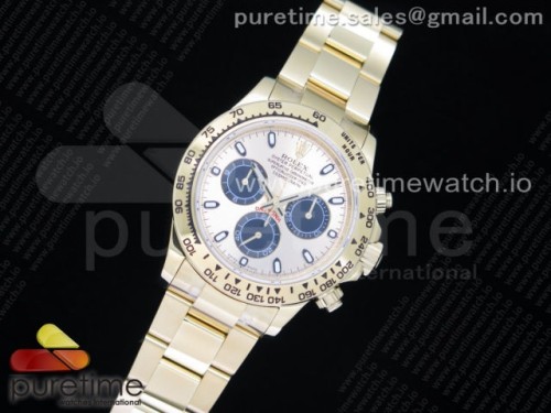 OM공장 롤렉스 데이토나 옐로우골드 금통 골드다이얼 브슬 _ Daytona 116508 YG OMF Best Edition Gold Dial on YG Bracelet A4130