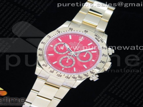 OM공장 롤렉스 데이토나 옐로우골드 금통 레드다이얼 브슬 _ Daytona 116508 YG OMF Best Edition Red Dial on YG Bracelet A4130